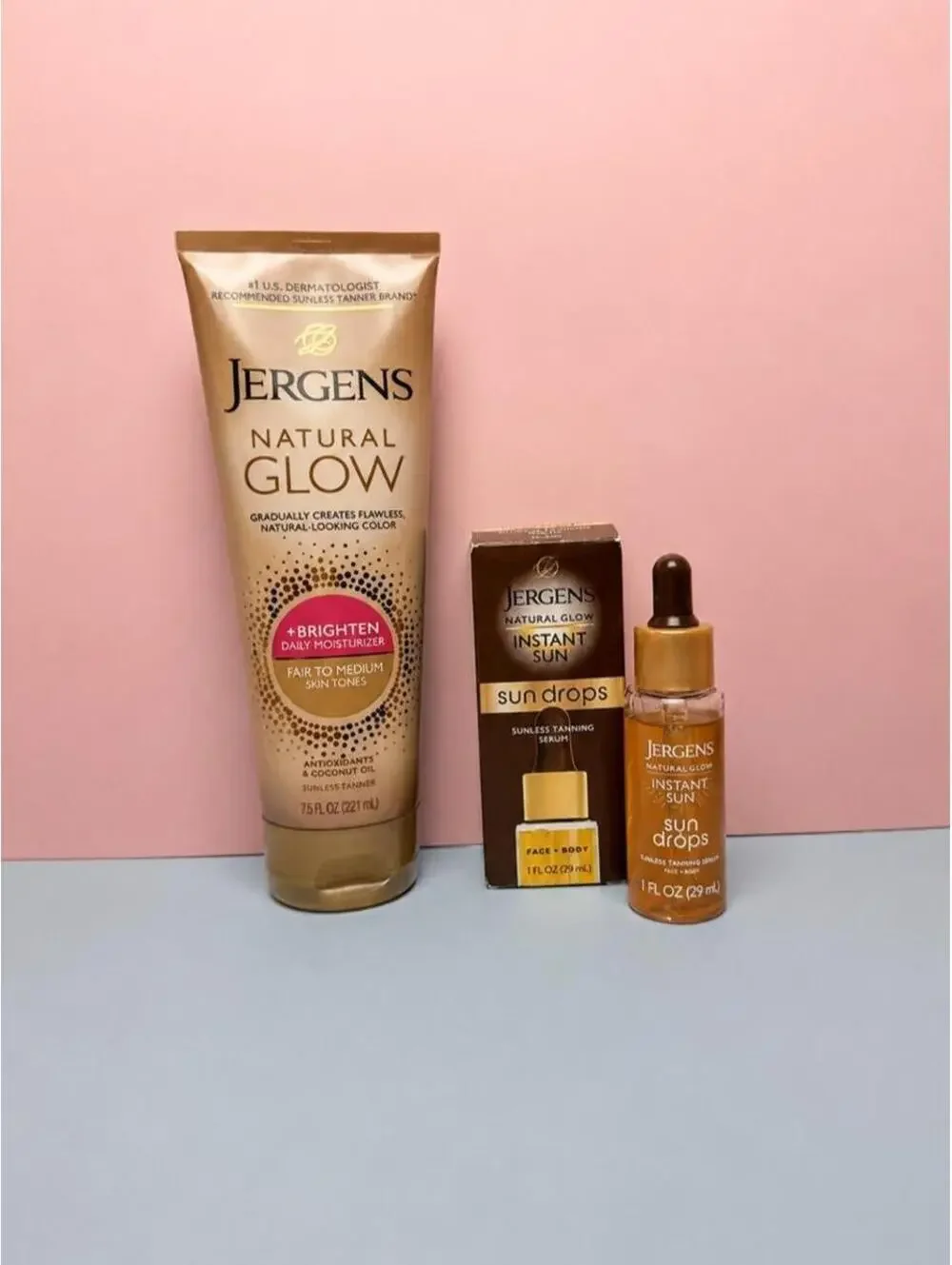 Jergens Natural Glow Fair to Medium Skin Tone Bundle